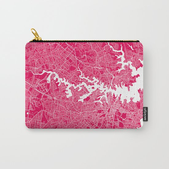 Sydney map raspberry Carry-All Pouch