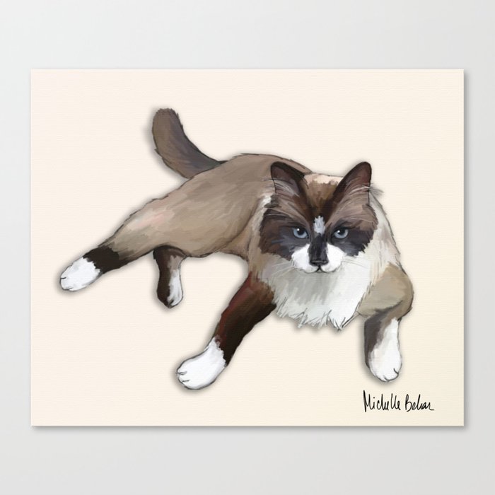 Ragdoll cat Canvas Print