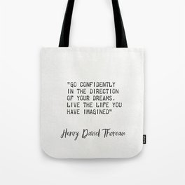 Henry David Thoreau quote 1002 Tote Bag