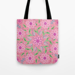 Garden Sunshine Pink Tote Bag