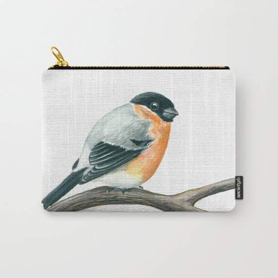 Bullfinch bird Carry-All Pouch