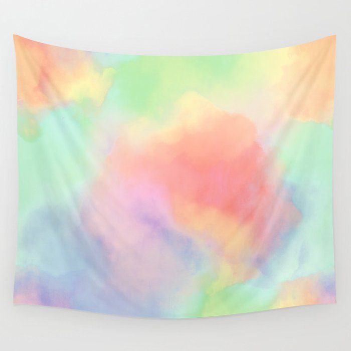 Pastel tie dye discount tapestry