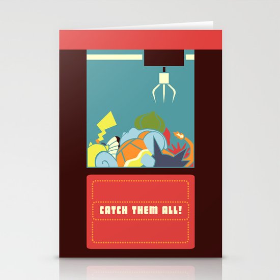 Claw Machine Stationery Cards