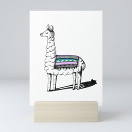 Llama Mama Mini Art Print