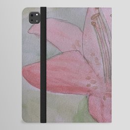 Watercolor Lily iPad Folio Case