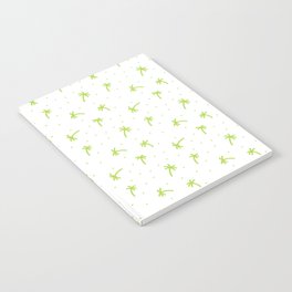 Apple Green Doodle Palm Tree Pattern Notebook