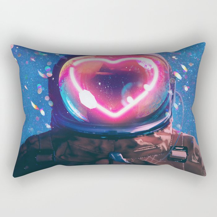 Astronaut in Love Rectangular Pillow