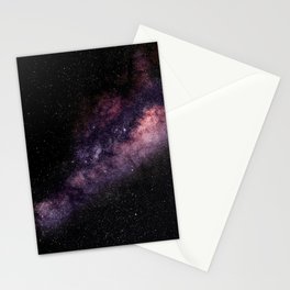Cosmic Star Galaxy, Purple Milky Way  Stationery Card