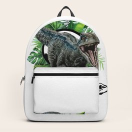 velociraptor blue backpack