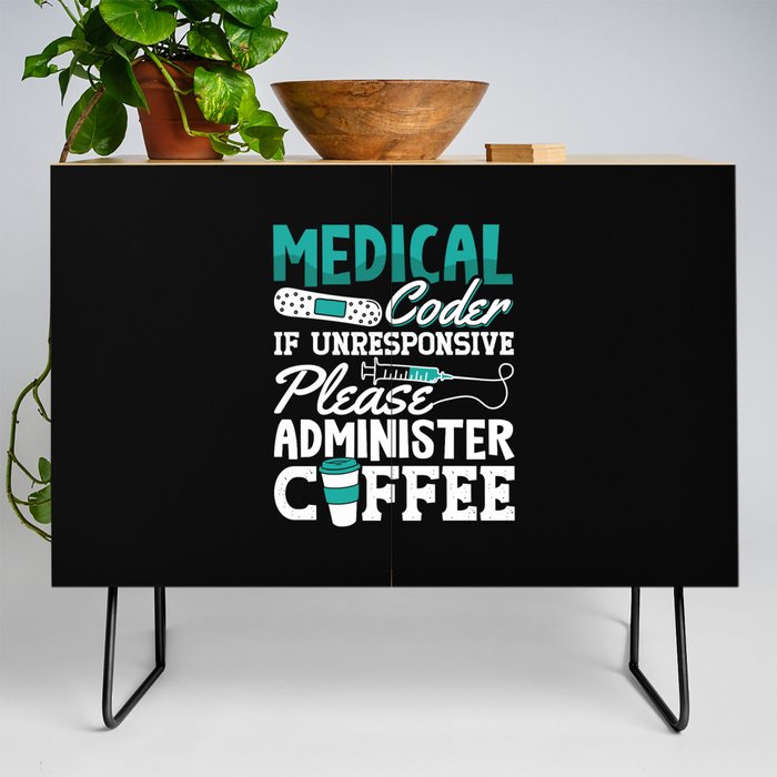 Medical Coder Coffee Assistant ICD Coding Credenza