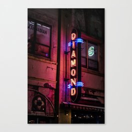 Neon Nights Canvas Print