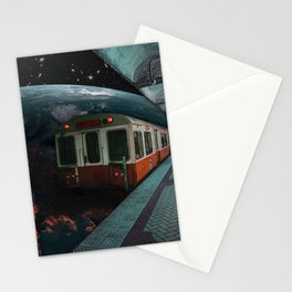 train to space Stationery Cards