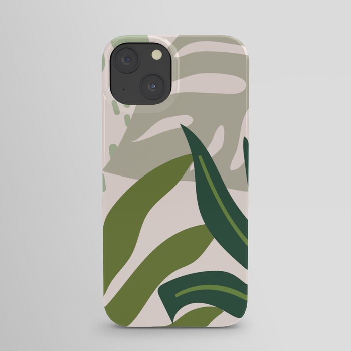 Abstract Modern Tropical Jungle I iPhone Case