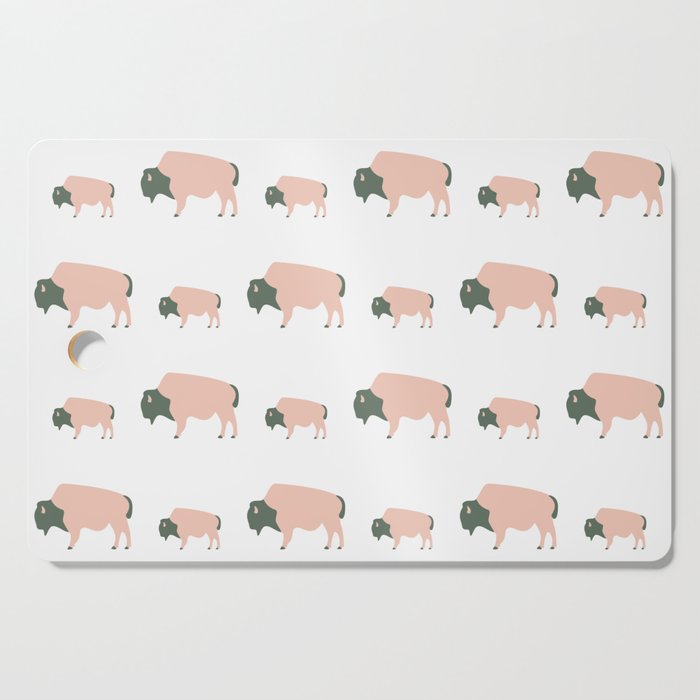 Bison And Baby (Graze) Cutting Board