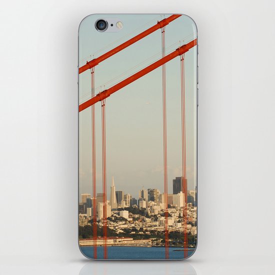 Golden San Gate Francisco Bridge iPhone Skin