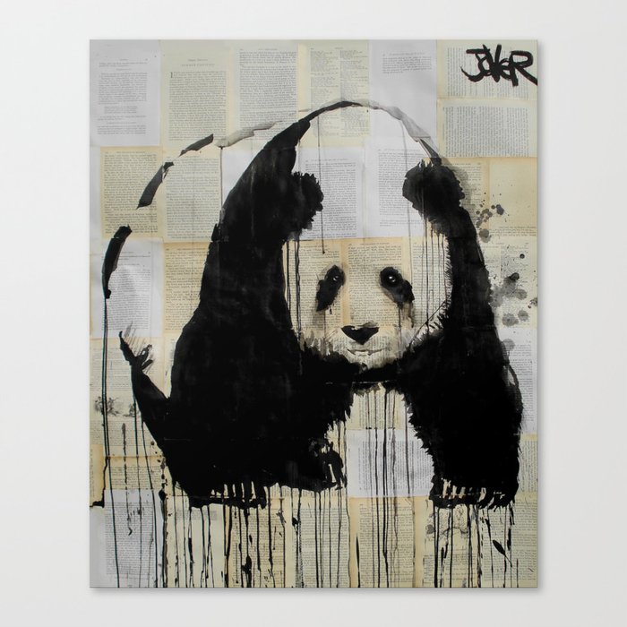 endangered species #1 panda Canvas Print