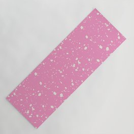 Pink Terrazzo Seamless Pattern Yoga Mat
