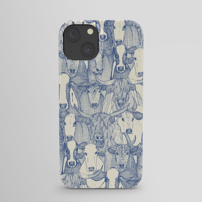 just cattle classic blue pearl iPhone Case