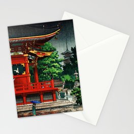 In the rain-Asakusa Sensouji temple Stationery Cards