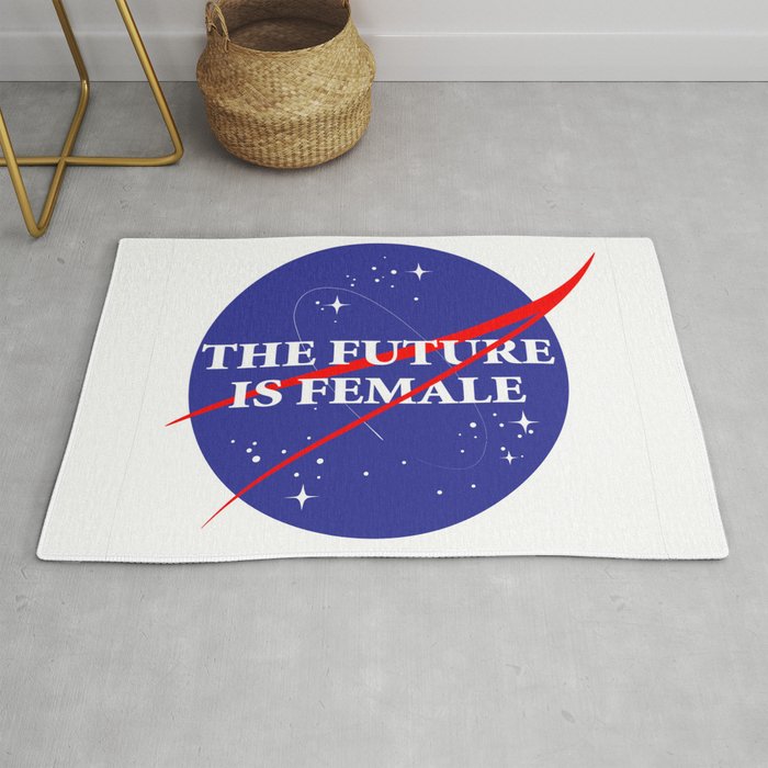 NASA The Future Is Female Rug