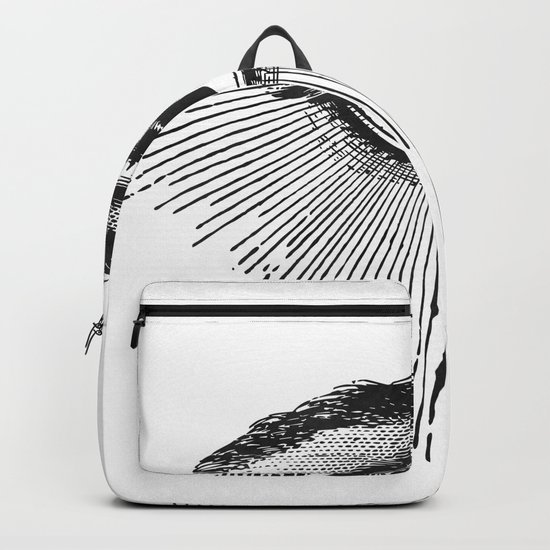 I See You. Black and White Backpack