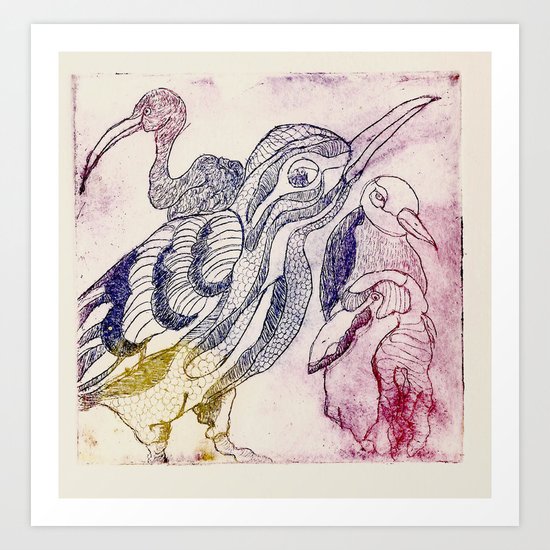 fascinating birds Art Print