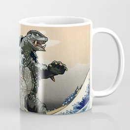 Kaiju Gamera In The Great Wave Mug