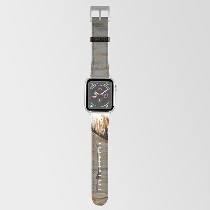 Perfection Takes Time Flamingo Fledgling Art Apple Watch Band