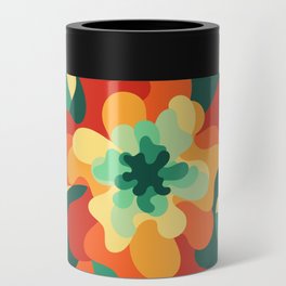 Vibrant and Colorful Blossoming Flower Abstract Nature Art In Warm Natural African Color Palette Can Cooler