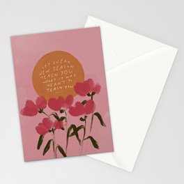 "Let Every New Season Teach You.." Stationery Card