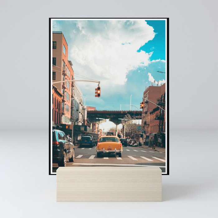 Nostalgic Downtown Brooklyn in Color Photograph Mini Art Print