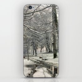 Beech Forest, Winter, 1881 by Anders Andersen-Lundby iPhone Skin