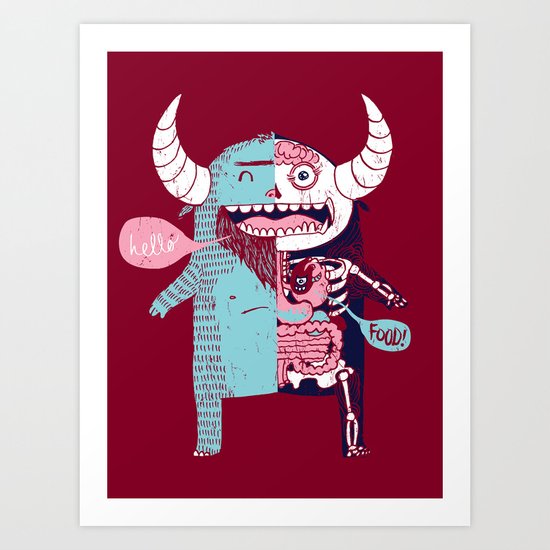 All Monsters are the Same Art Print