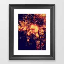 Abstract Flames. Framed Art Print
