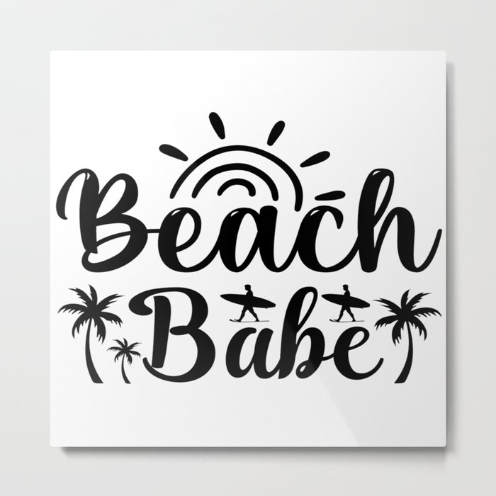Beach Babe Metal Print
