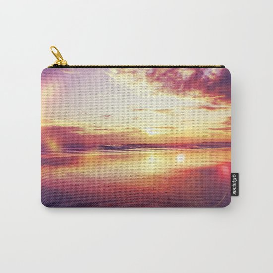 Tropical sunset on a calm beach Carry-All Pouch