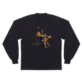 Bull Dust! - Rodeo Bull Riding Cowboy Long Sleeve T-shirt