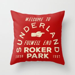 Roker Park Football Ground Throw Pillow