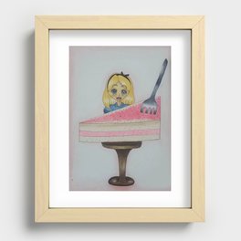 Alice Cake Rush Recessed Framed Print
