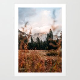 Half Dome in the Clouds || Yosemite Collection Art Print
