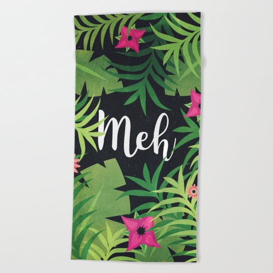 Meh Jungle Print Beach Towel