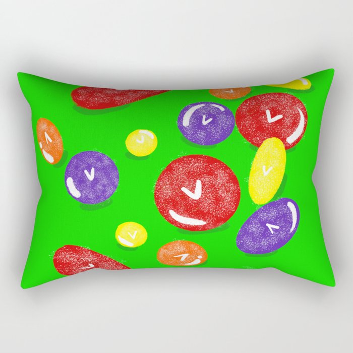 I love sour-candy Rectangular Pillow