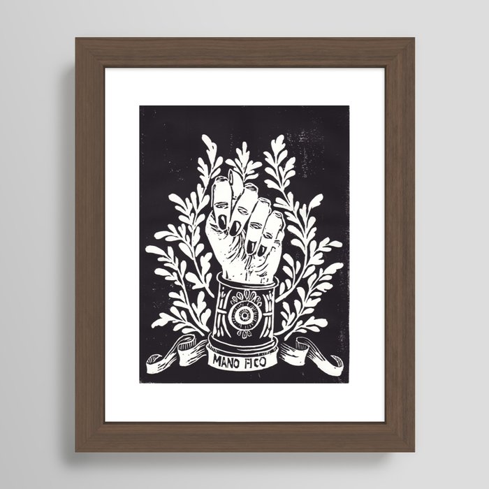 Mano-print wood tray