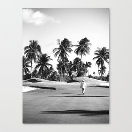 Golf Print, Black and White Vintage Art, Golf Wall Art, Golf Poster, Golfing Photography Golf Lovers Canvas Print