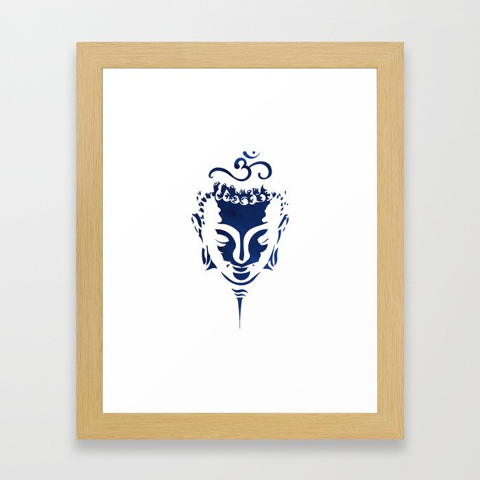 Blue Buddha Framed Art Print