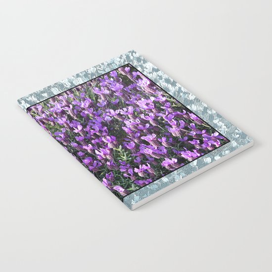 SPANISH LAVENDER AND ONE BEE Notebook