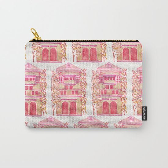 Tropical House – Pink Ombré Carry-All Pouch