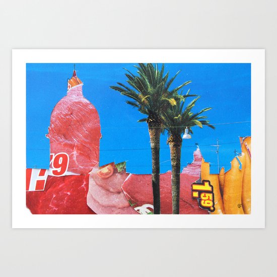 Meat Dream Party Land Series · Meat Desert City Dream Town Art Print