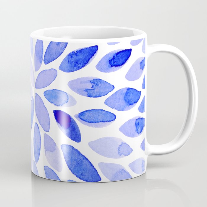 Watercolor brush strokes - blue Coffee Mug