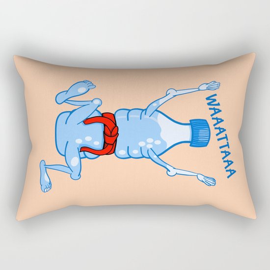 Water Karate Rectangular Pillow
